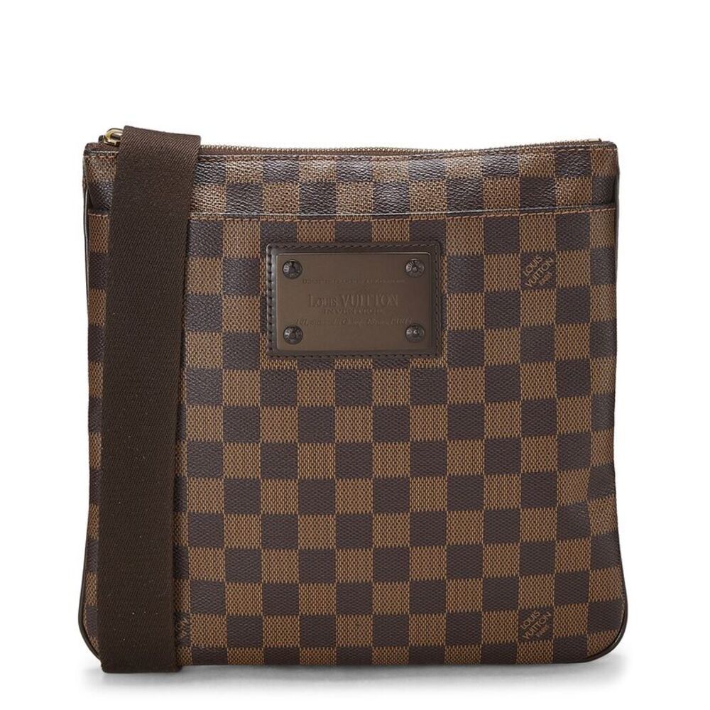 Louis Vuitton Brown Damier Ebene Coated Canvas Pochette Plate